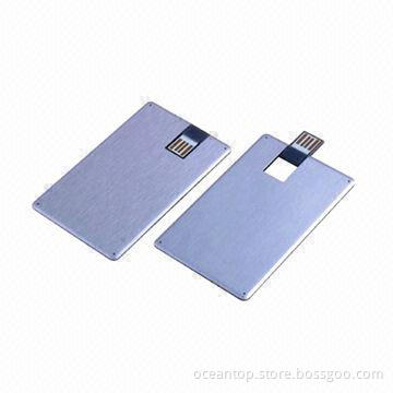 Slim Metal Credit Card USB Flash Drive